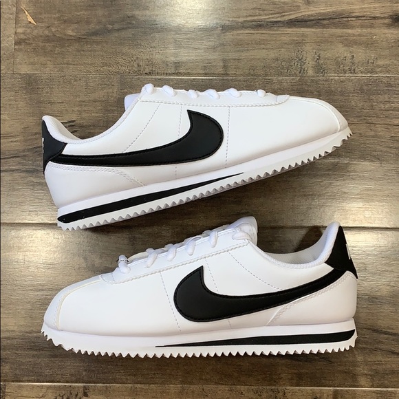 NIKE CORTEZ BASIC SL (GS) white/black - Picture 8 of 16